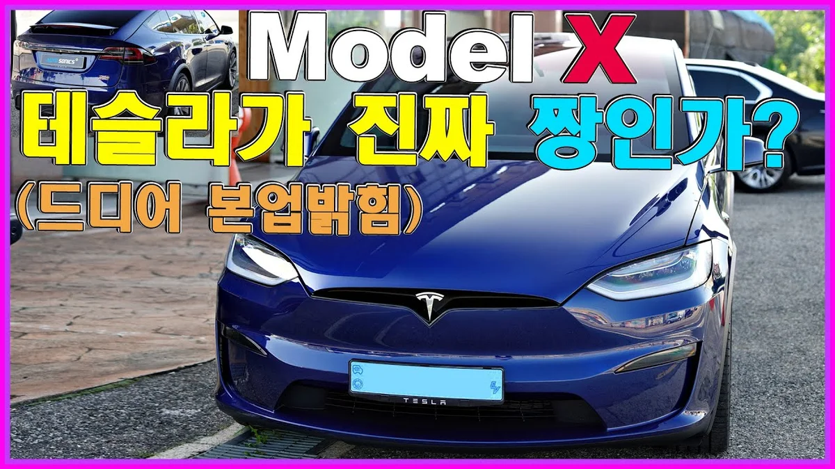 이효리의 테슬라 모델X